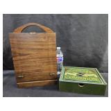 2 Wood Boxes