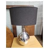 Silver Base Lamp 22 In Tall