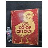 Co-Op Chicks Wall Tin