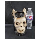 Ceramic Skull Lantern Decor