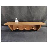 Wood Shelf W/Pegs