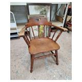 Sturdy Wood Captains Chair