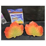 Leaf Plates & Halloween Treat Bags