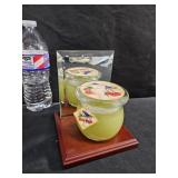 Candle & Mirrored Stand