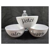 Cereal Bowls Peace,Calm,Happy