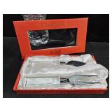 Oleg Cassini Crystal Cheese Set