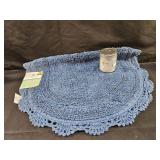 Oval Bath Rug & Sea Spirit Candle