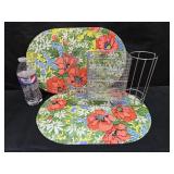 4 Placemats & Caddy