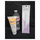 Moisture Barrier Cream & Tweezers