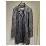 Wilsons Soft Leather Trench Grey SZ LG
