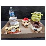 Plastic & Ceramic Character Mugs