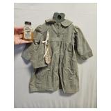 VTG Dress & Bonnet, Linseed Oil Bottle