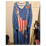 Patriotic Lounge Dress 4X