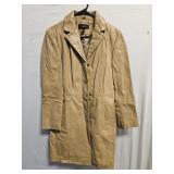 Tan Leather Trench SZ LG