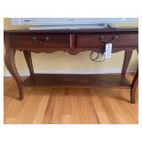 Console Table, 2 Drawers, Bottom Shelf