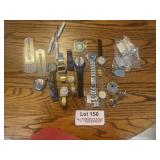 Box lot of Misc. Watch pieces, pocket watch