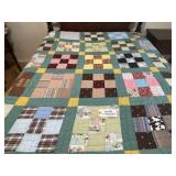 Twin/Full Hand Quilted, Reversable Quilt