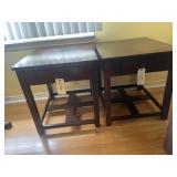Set of end tables, each with drawe