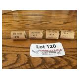 4 Rolls Half Dollars 1971-1974