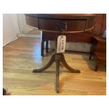 24" Baker Style Round Side Table