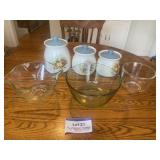 Fruit Motif Canister Set, Ceramic, Seal Lids