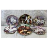 6 cat plates plates