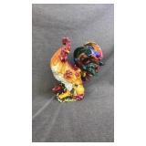 14" Ceramic rooster statue