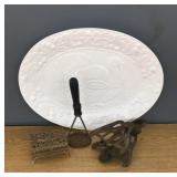Collectors lot, platter, pulley, etc.