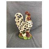 13" Ceramic rooster statue