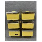 MC Lincoln beauty ware metal canister set