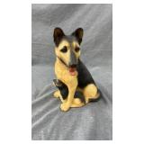 10" German shepherd, ceramic bank