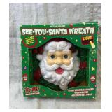 See you santa wreath new