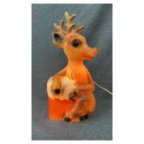 14" ruldolph red nose reindeer blow mold