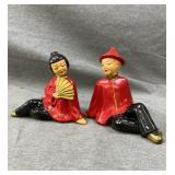 2 Japanese shelf sitters
