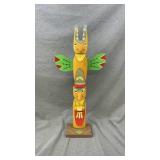 24" Wood totem pole