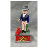 Uncle Sam cast-iron bank