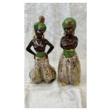 9" tall mc African tribal figures