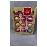 Box shiny brite Christmas ornaments