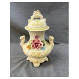 10" CAPO DI MONTE LIDED URN