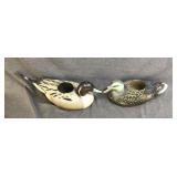 2 duck decoy planters