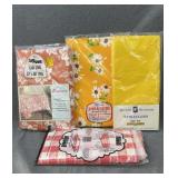 4 vtg table cloths- 3 NOS