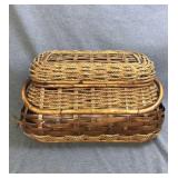 20"x12" wicker picnic basket