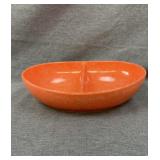10" Melmac oval divided dish