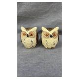1950s Japan ceramic owl S&P set