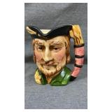 6" large ceramic pirates mug