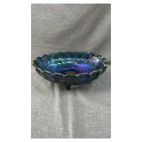 Indiana glass harvest grape console bowl