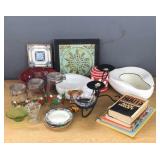 Collectors lot, glass, books, etc