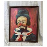 Signed Michele clown print