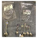 Collector spoons lot, Blue Delft, etc