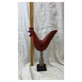 15" metal decor roster